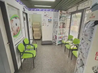 Sala de espera con sillas de pet shop Animaladas